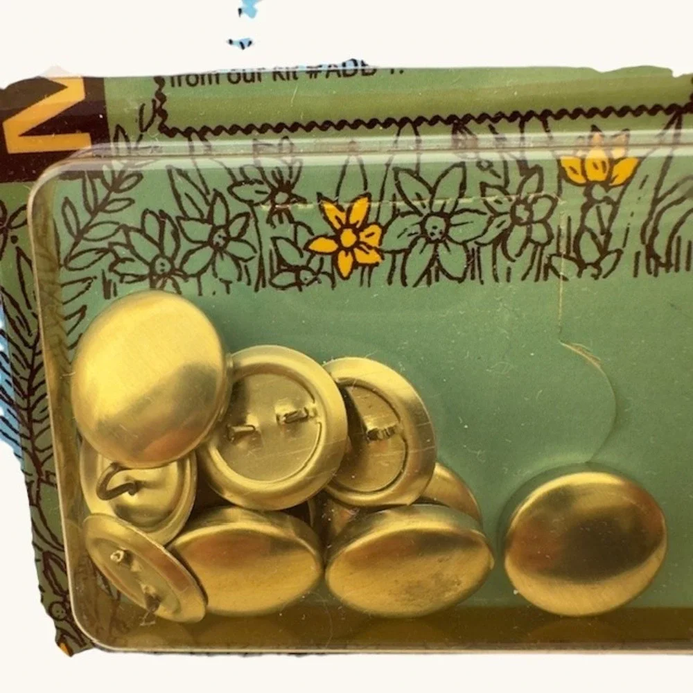 Maxant Buttons to Cover Size 30 3/4 Inch‎ Vintage Sewing Refill 6 Count ADB-1R